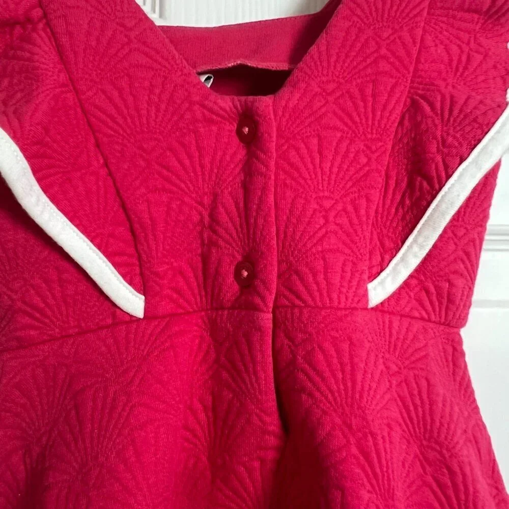 Janie and Jack Toddler Girl Easter Quilted Jacquard Dress Size 18-24M
